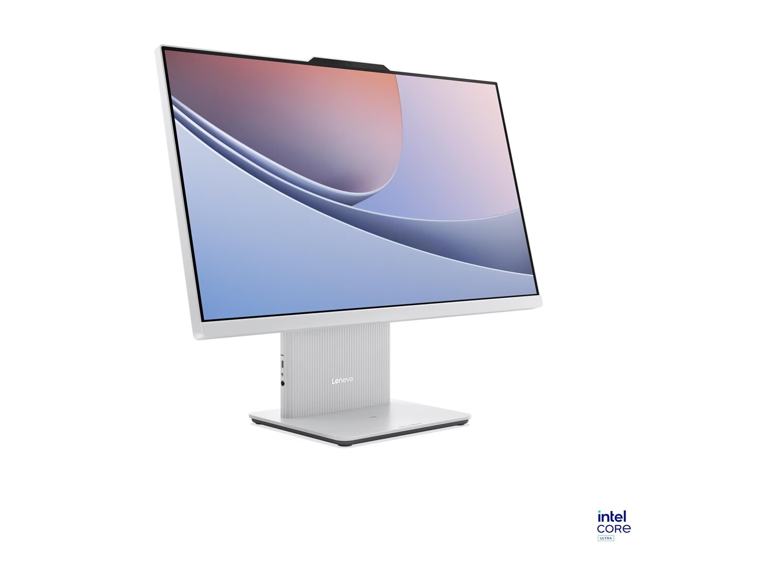 LENOVO IdeaCentre, vse-v-enem naprava z Intel Core Ultra 7 256V, 23,8-palčnim FHD zaslonom, 16 GB RAM, 512 GB SSD, UMA grafiko, Windows 11 Home, Cloud Grey, 2-letna garancija