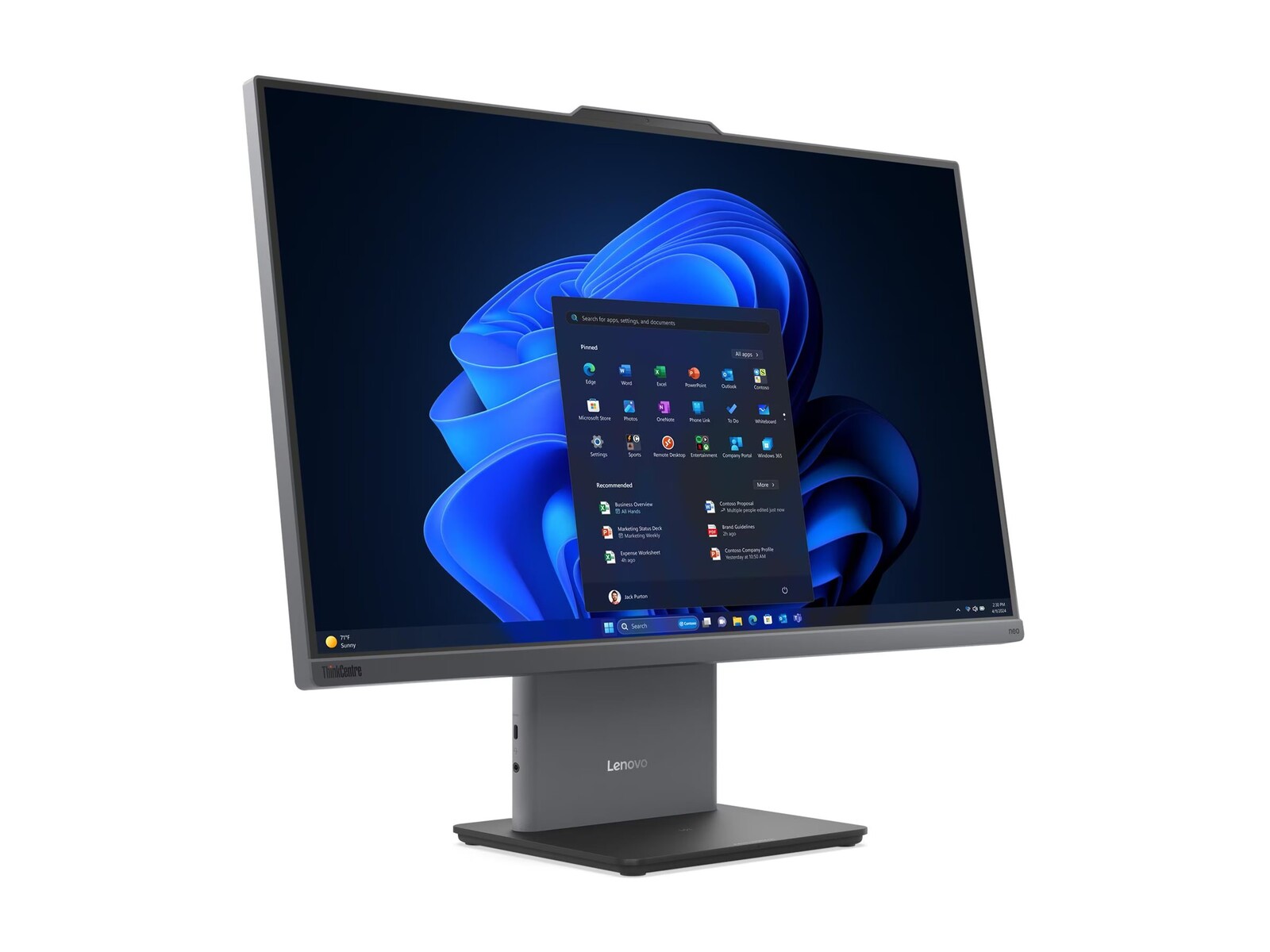 LENOVO ThinkCentre neo 50a 27 G6 vse-v-enem naprava (256V), Intel Core Ultra 7, 27" FHD zaslon, 16 GB RAM, 512 GB SSD, Windows 11 Pro, barva Luna Grey, 3-letna garancija.