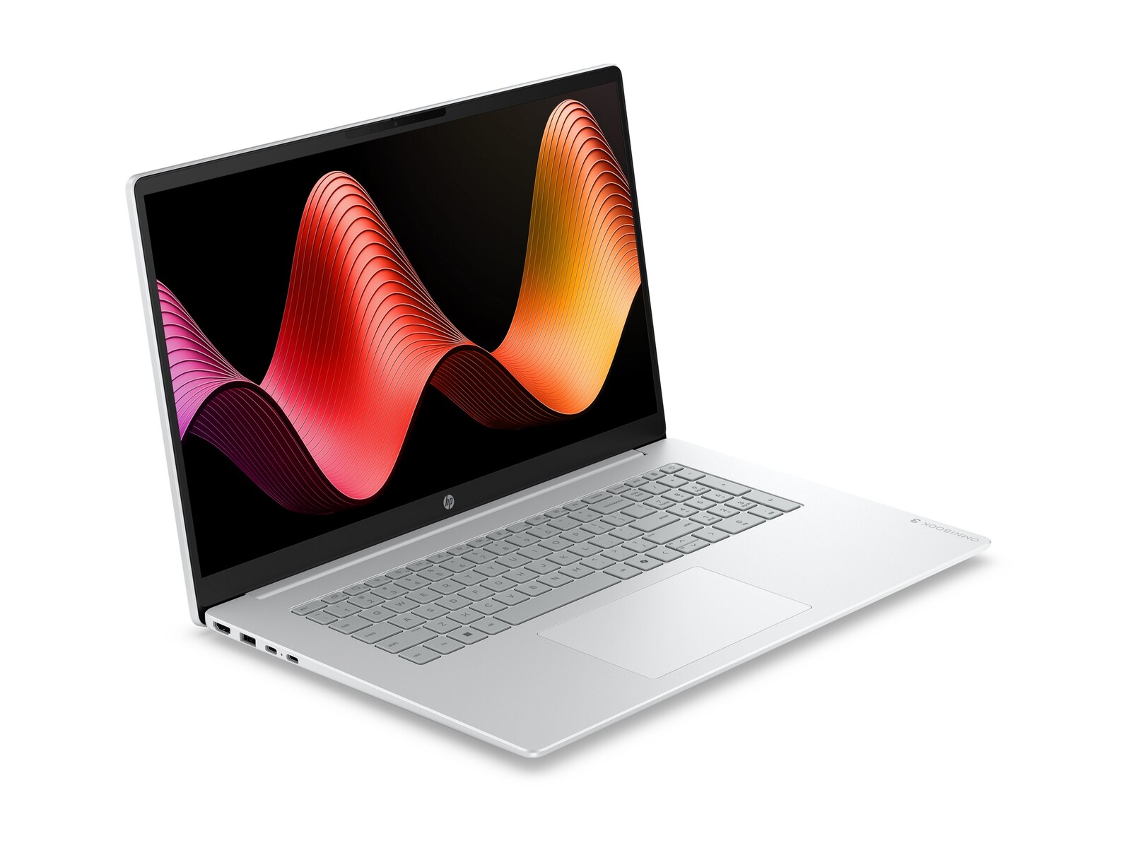 HP OmniBook 3 17-dp0017nmx prenosnik z AMD Ryzen 5 40, 17,3-palčnim FHD zaslonom, 16 GB LPDDR5, 512 GB PCIe, AMD Radeon 610M, FreeDOS 3.0, Glacier Silver