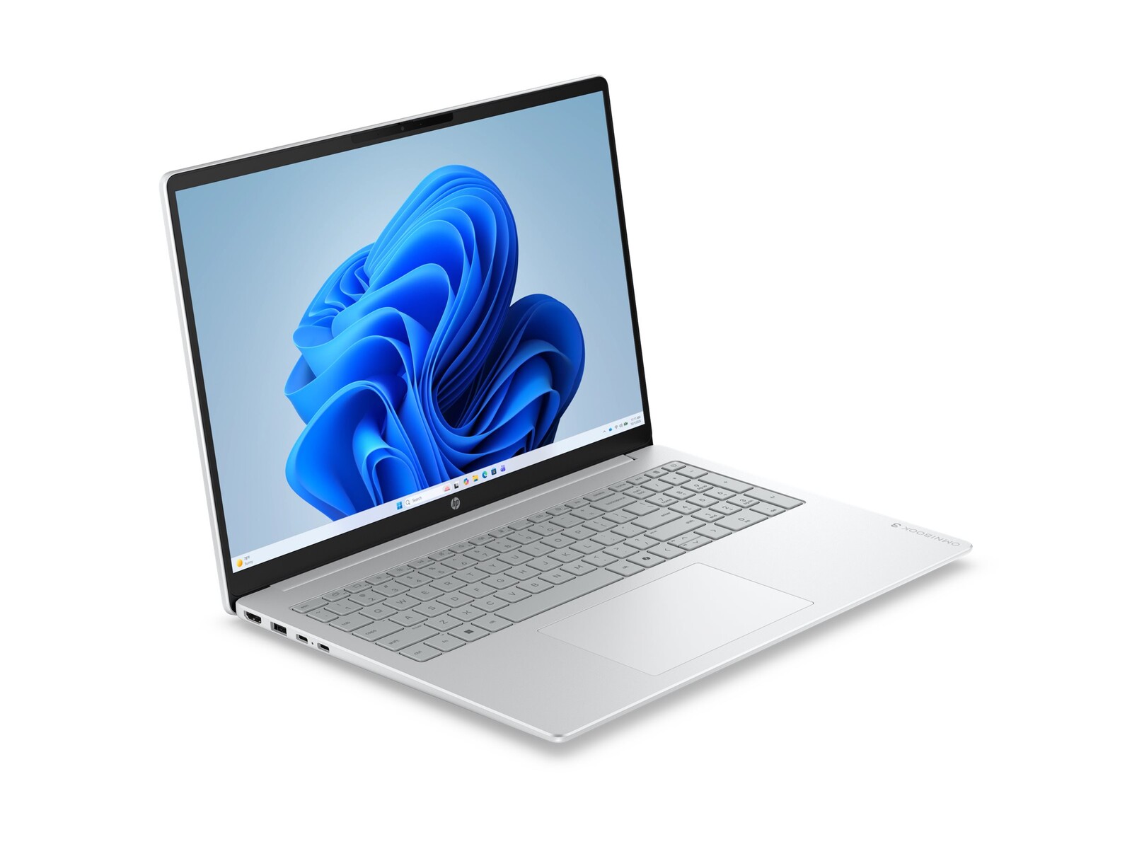 HP OmniBook 3 16-by0021nmx prenosnik, AMD Ryzen 5 40, 16" 2K, 16 GB LPDDR5, 512 GB PCIe, AMD Radeon 610M, Windows 11 Home, Glacier Silver