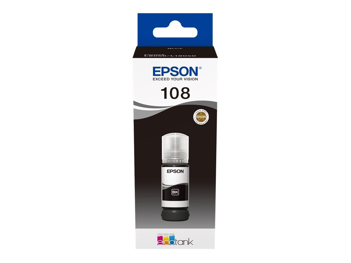 EPSON 108 črnilo za EcoTank, črno