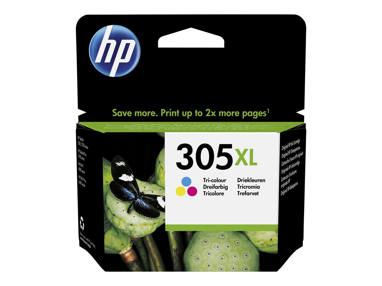 Izvirna HP 305XL kartuša s črnilom, tri-barvna, visoke zmogljivosti