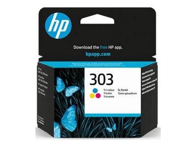 HP 303 izvirna tri-barvna kartuša s črnilom