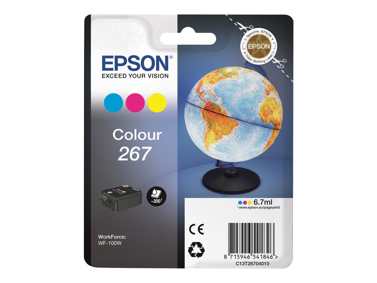 EPSON barvna kartuša Singlepack Colour 267 za WF-100W