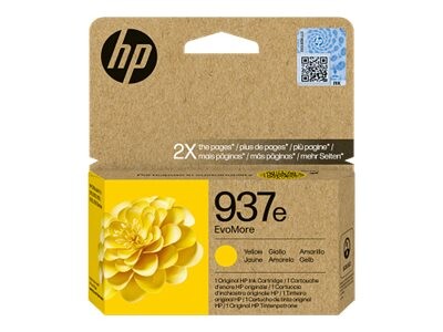 Originalna kartuša s črnilom HP 937e EvoMore, Yellow