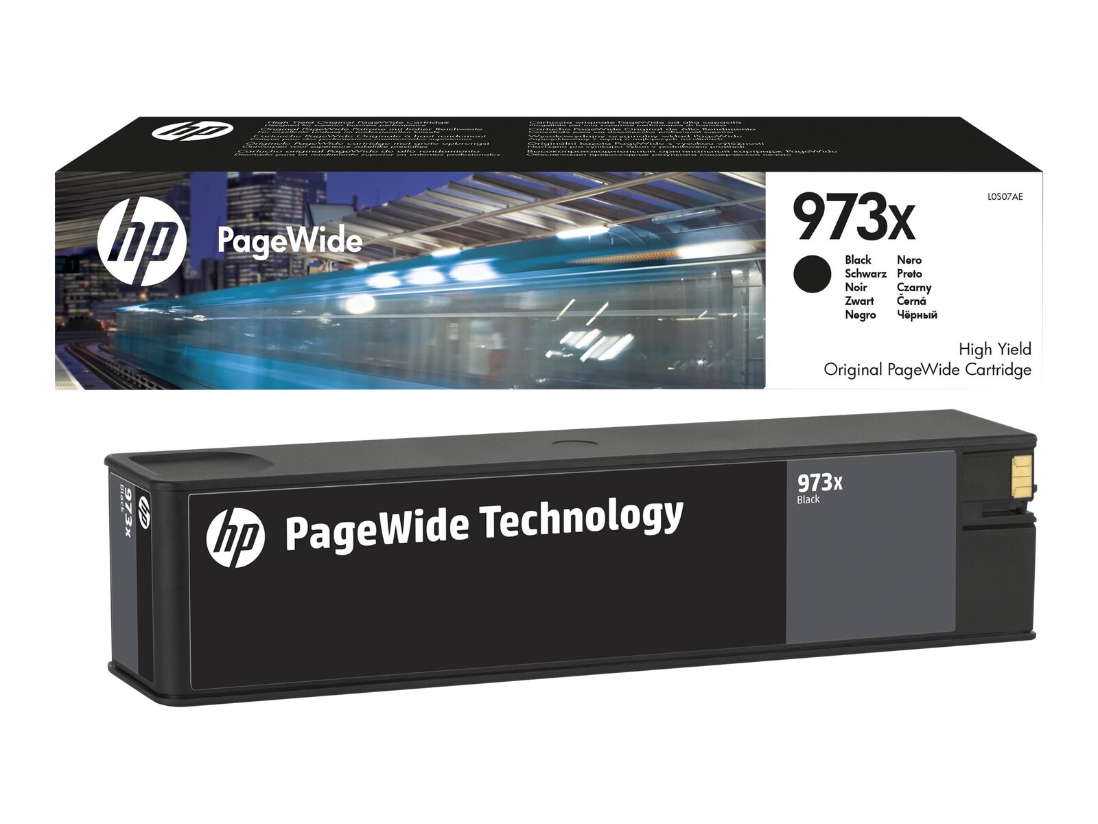 HP 973X izvirna PageWide kartuša, z visokim izkoristkom, črna