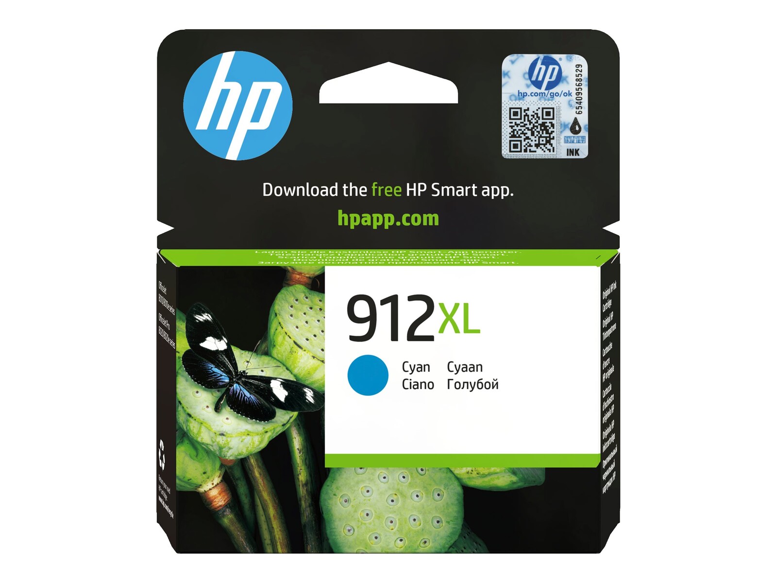 Originalna kartuša s črnilom HP 912XL Cyan, visoke zmogljivosti