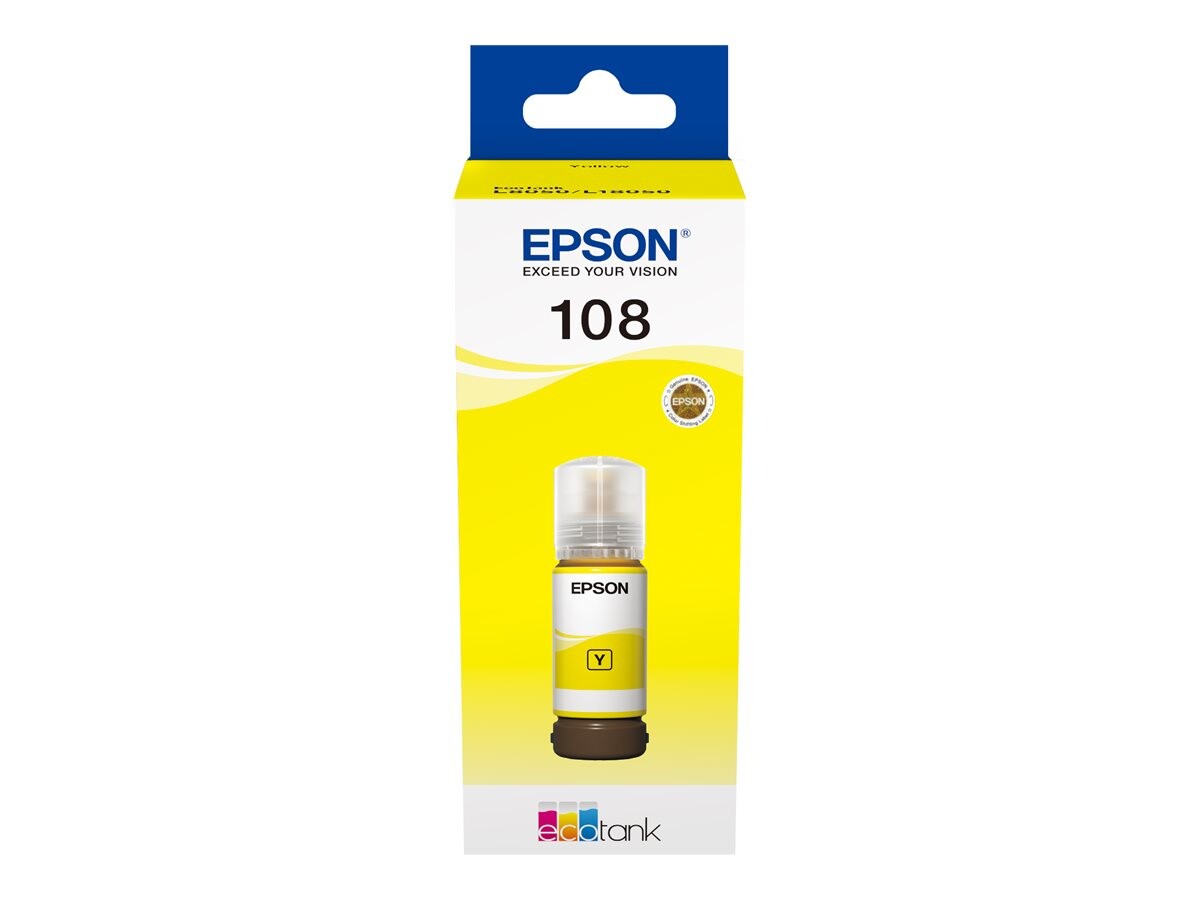 EPSON 108 EcoTank rumena steklenička črnila