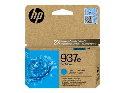 HP 937e EvoMore Cyan originalna črnilna kartuša