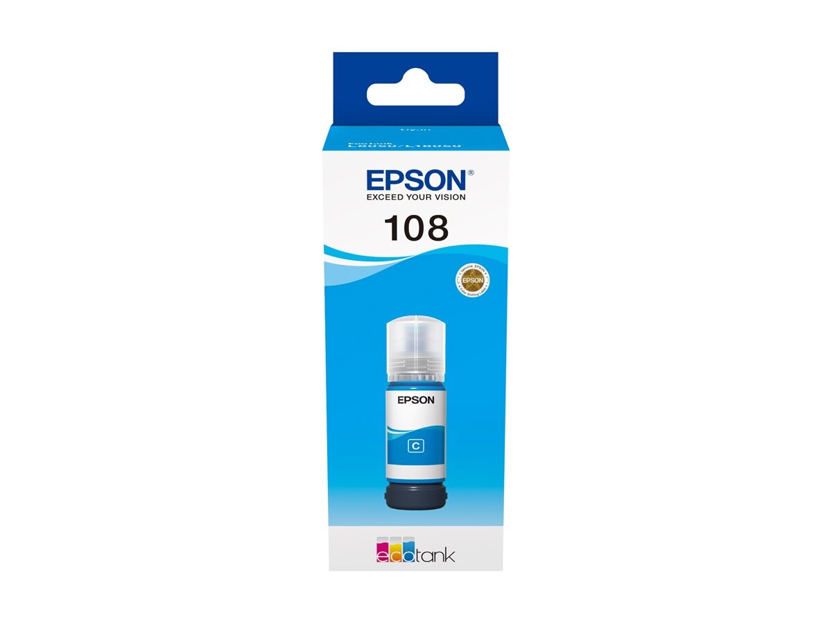 EPSON 108 EcoTank Cyan steklenička črnila