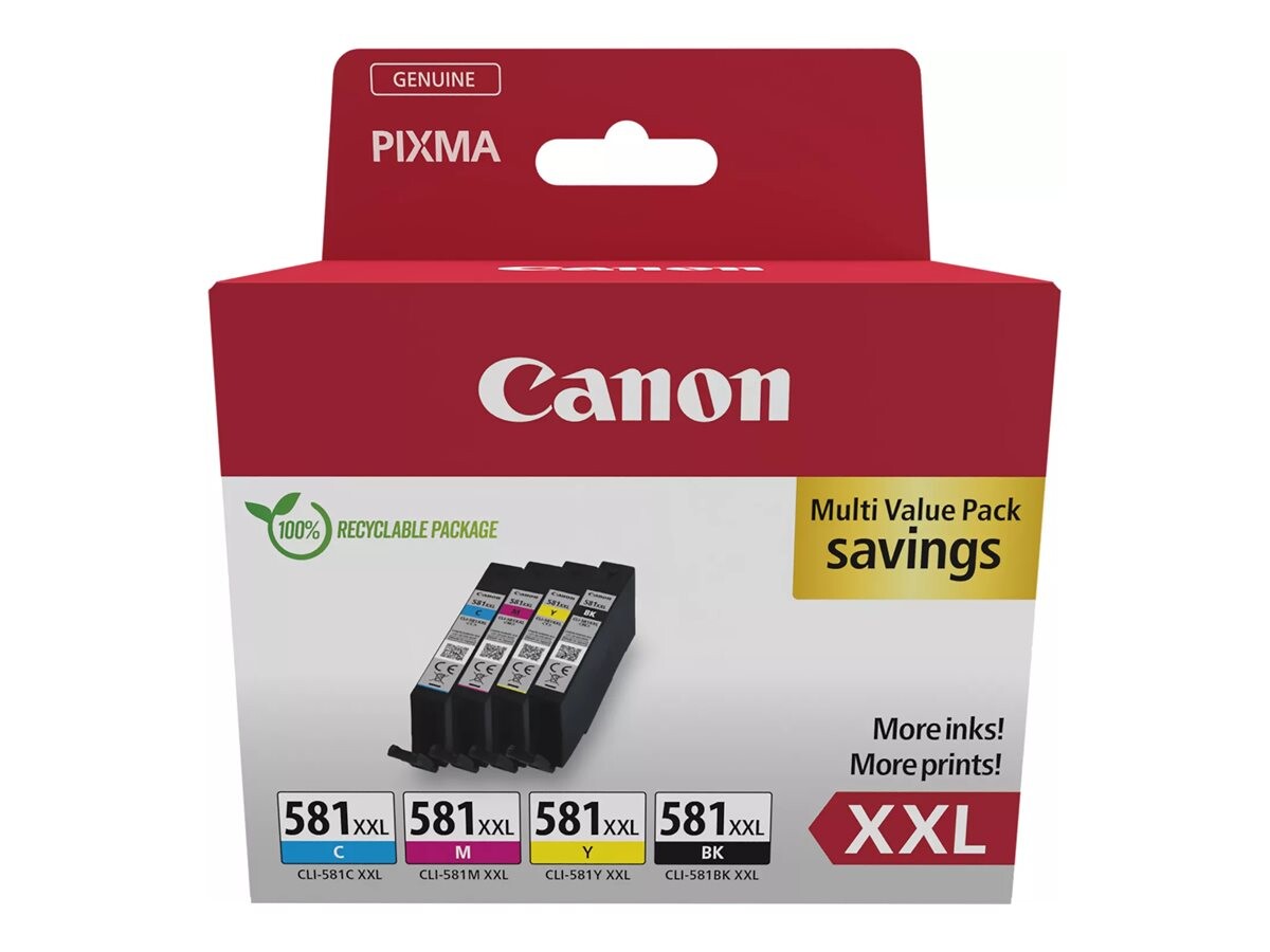 CANON CLI-581XXL črnilne kartuše C/M/Y/BK, komplet