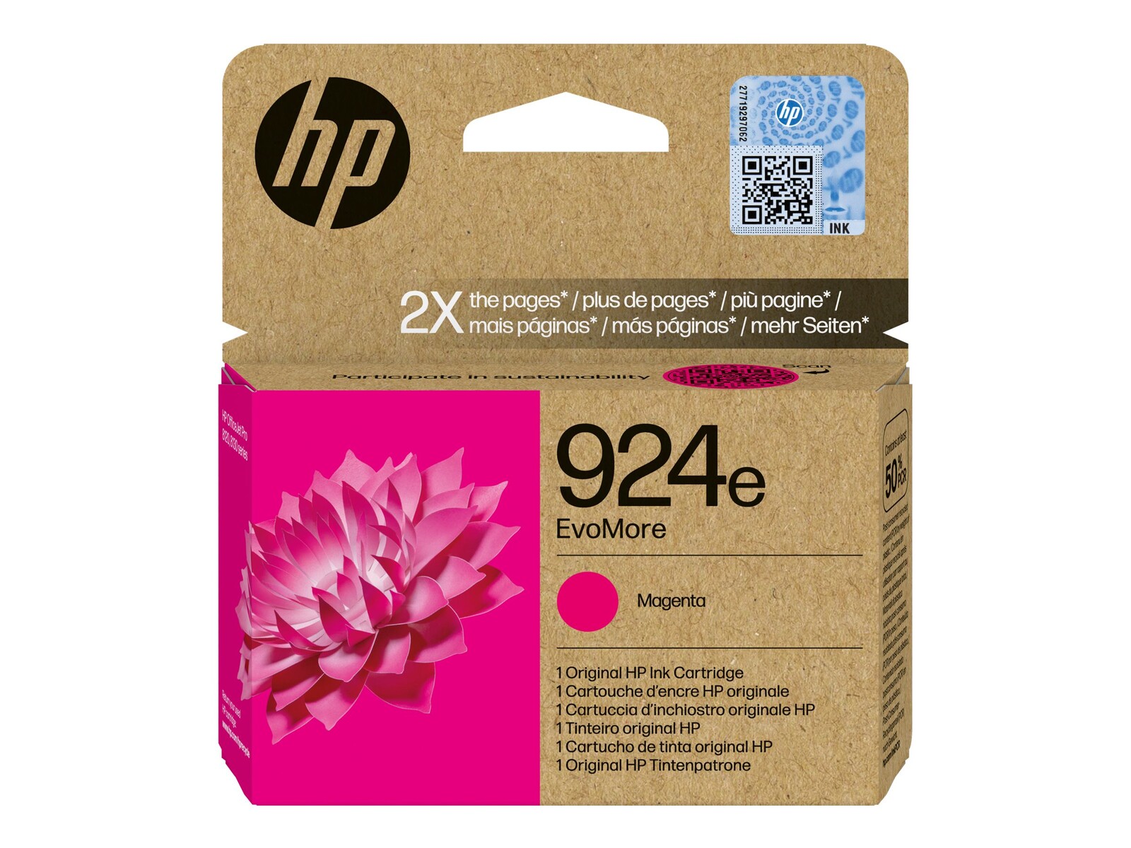 HP 924e EvoMore Magenta originalna kartuša s črnilom