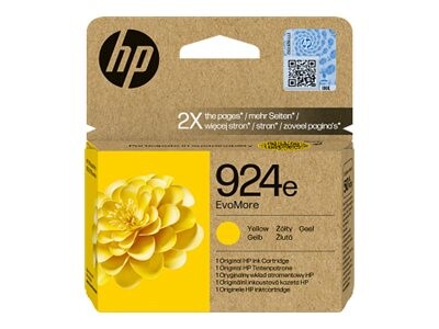 Originalna rumena kartuša s črnilom HP 924e EvoMore