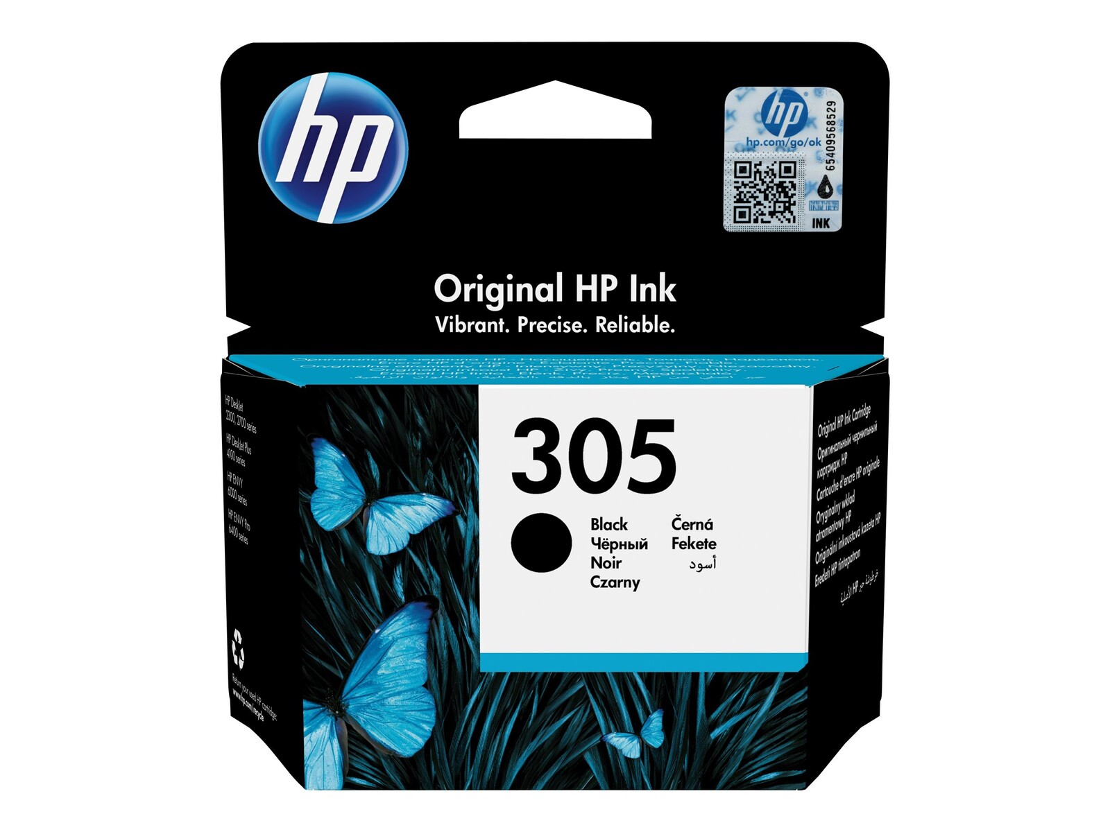HP 305 originalna črna črnilna kartuša