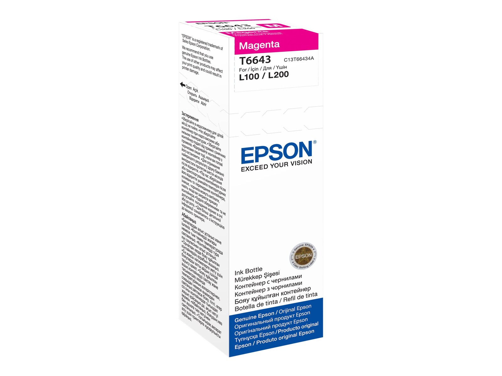 EPSON T6643 Magenta steklenička črnila 70 ml