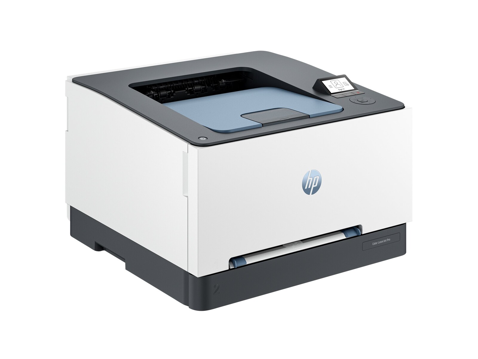 Barvni laserski tiskalnik HP Color LaserJet Pro 3202dn za format A4, s samodejnim obojestranskim tiskanjem, ločljivostjo 600 x 600 dpi, hitrostjo 25 strani/min črno-belo in 25 strani/min barvno, pladnjem za 251 listov ter povezljivostjo LAN in USB.