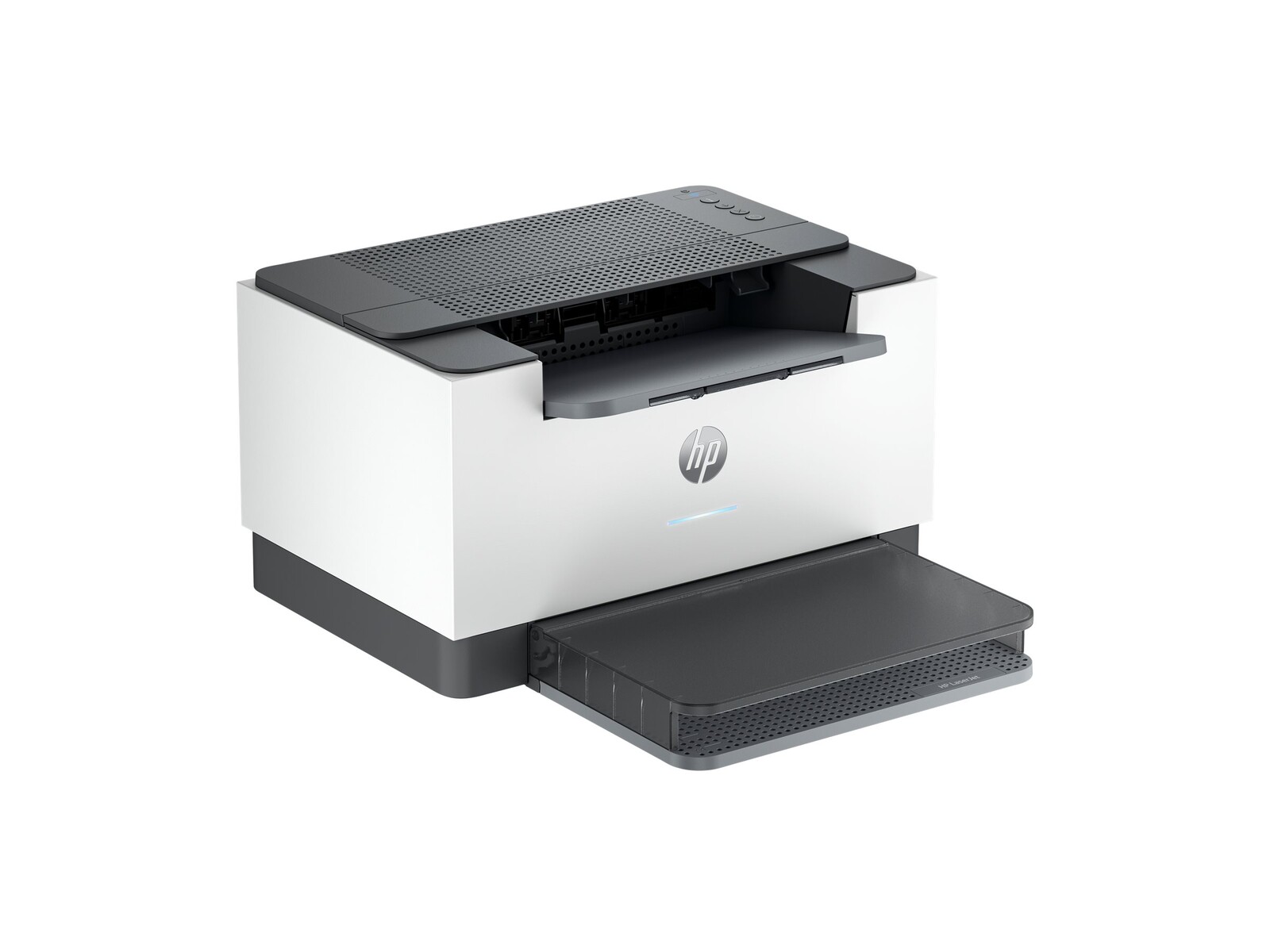 HP LaserJet M207dw enobarven laserski tiskalnik A4 s samodejnim dvostranskim tiskom (duplex), ločljivostjo 600×600 dpi, hitrostjo 27 strani/min, kapaciteto 150 listov ter vmesniki USB, LAN in Wi-Fi.