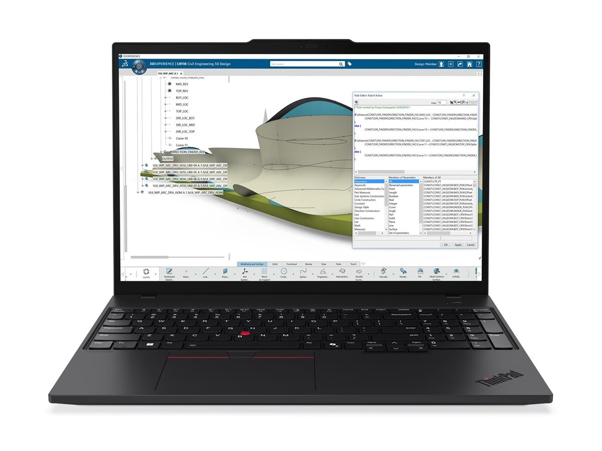 LENOVO ThinkPad P16s G4 prenosnik, AMD Ryzen AI 9 HX PRO 370, 16-palčni WUXGA, 64 GB RAM, 1 TB SSD, UMA (integrirana grafika), Windows 11 Pro, črn, 3-letna garancija