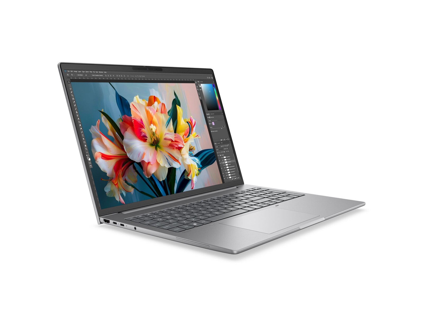 HP ZBook 8 G2i prenosnik z Intel Core Ultra 7 366H, 16-palčnim WQUXGA zaslonom, 32 GB RAM, 1 TB SSD in NVIDIA RTX PRO 500 s 4 GB grafičnega pomnilnika, z operacijskim sistemom Windows 11 Pro.