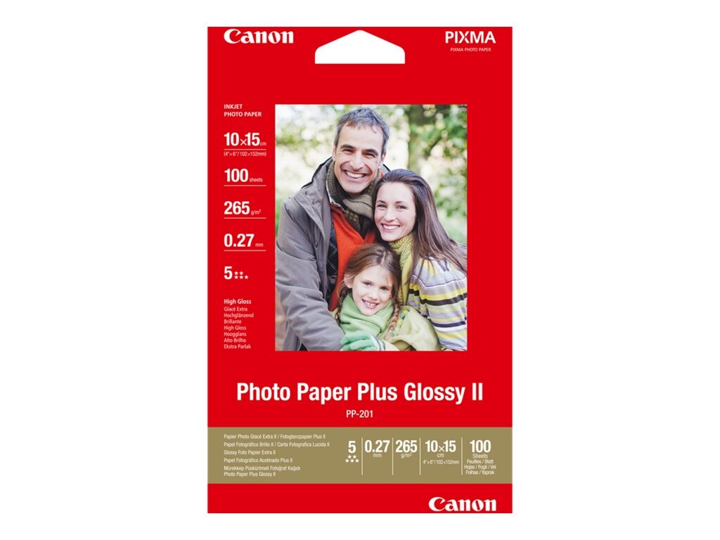 CANON PP-201 fotografski papir 4x6, 100 listov