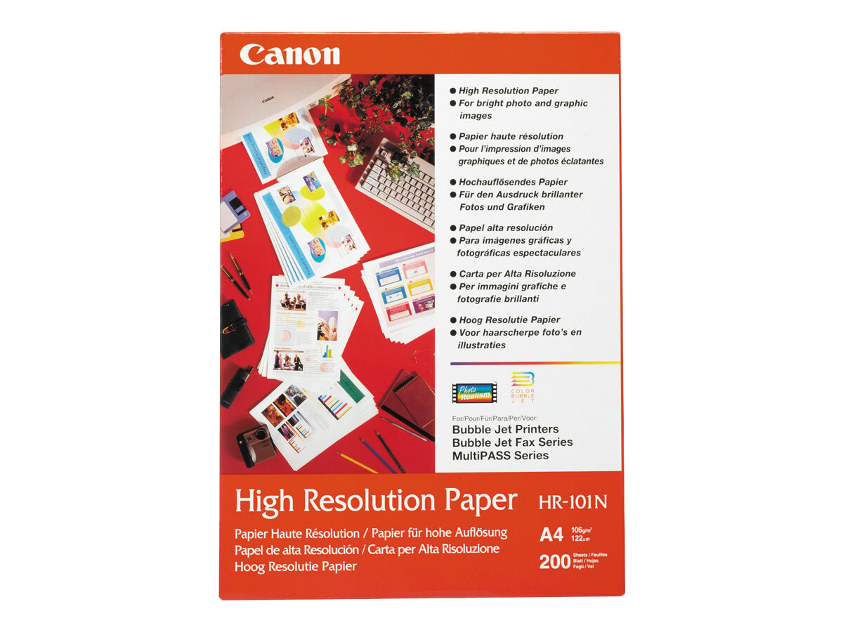 CANON HR-101, papir visoke ločljivosti za inkjet tiskalnike, 110 g/m2, A4, 50 listov, 1 paket