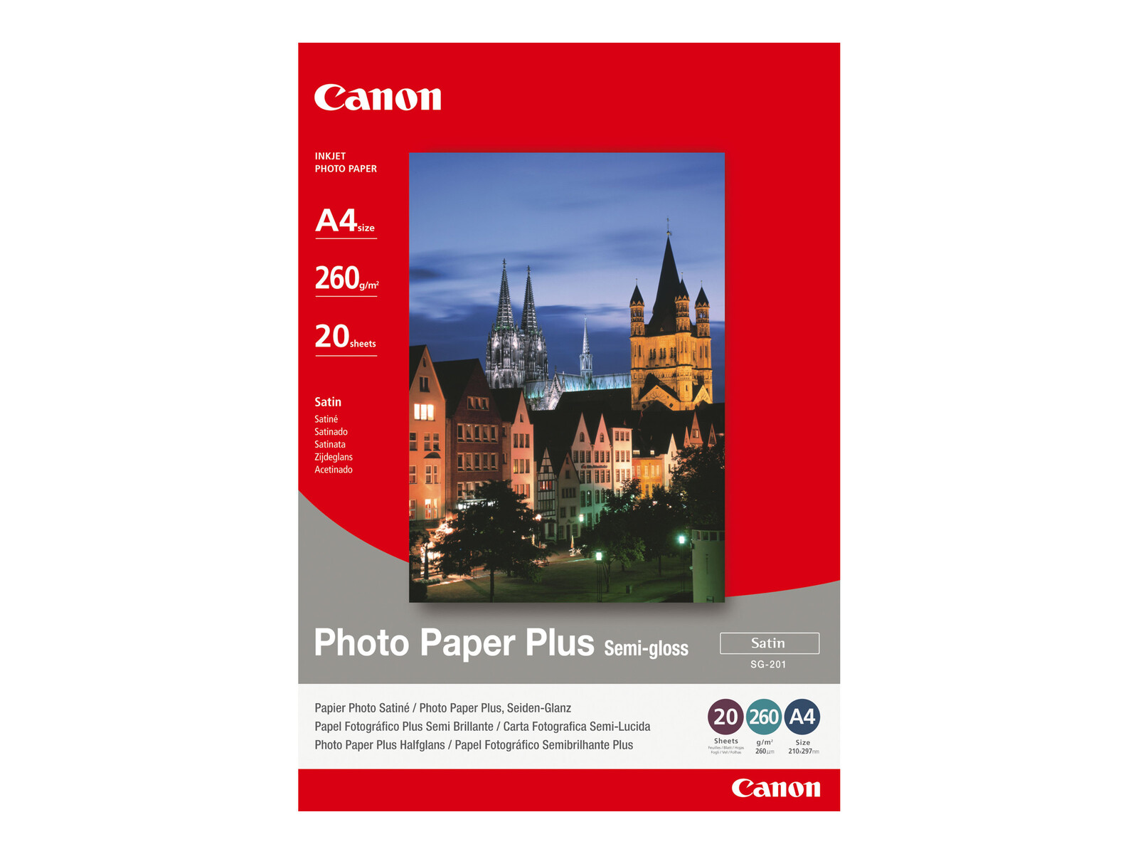 CANON fotopapir SG-201, A4, 260 g/m2 - 20 kos
