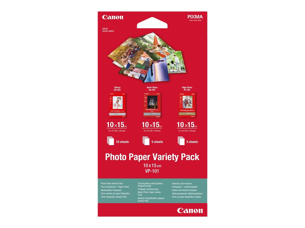 CANON VP-101 fotopapir, mešani paket, 10 x 15 cm