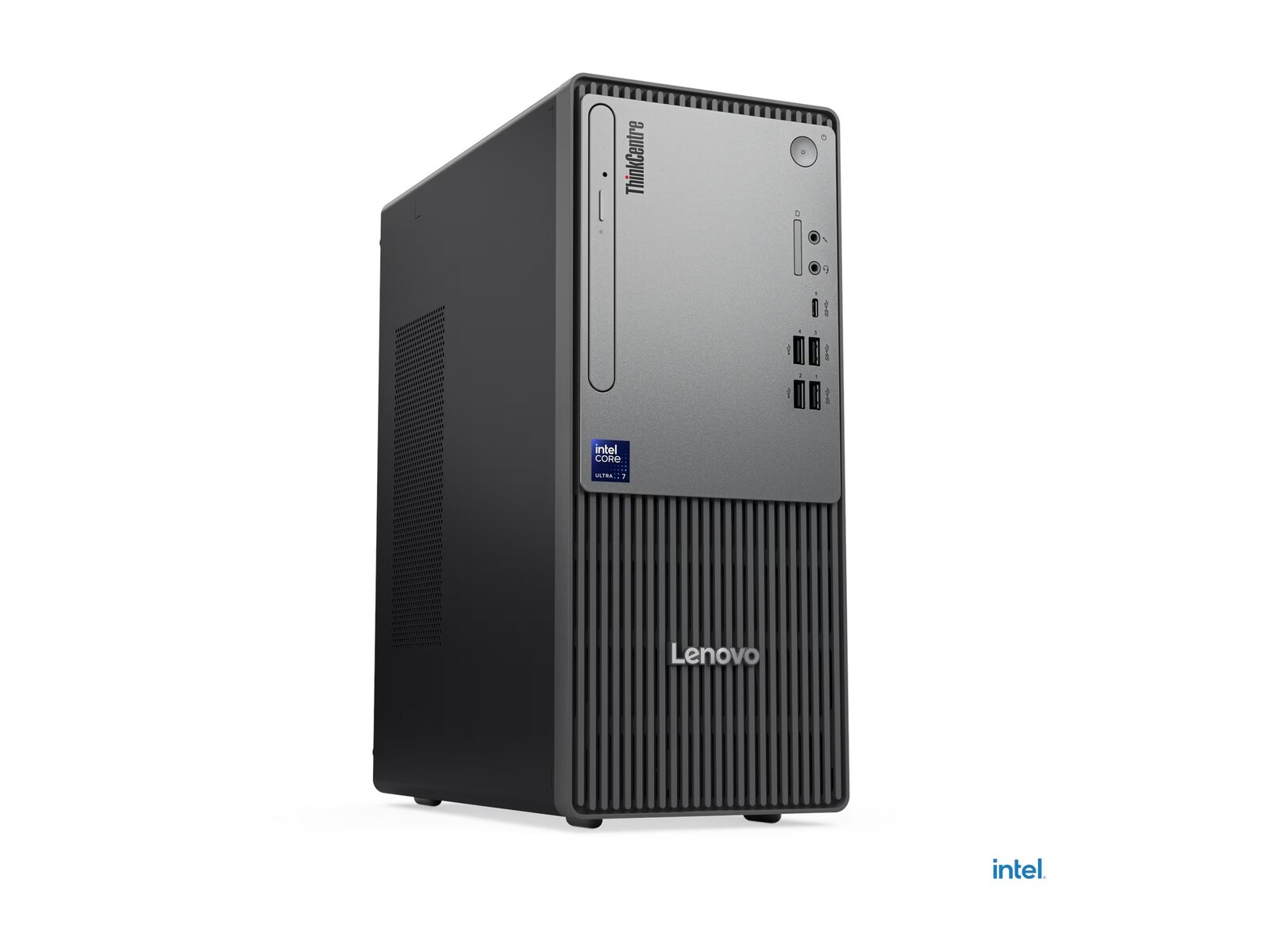 LENOVO ThinkCentre neo 50t G6 Tower — namizni računalnik s procesorjem Intel Core Ultra 7 265, 32 GB RAM, 1 TB prostora za shranjevanje, integrirano grafiko (UMA), prednaloženim Windows 11 Pro, v črni barvi in s 3-letno garancijo.