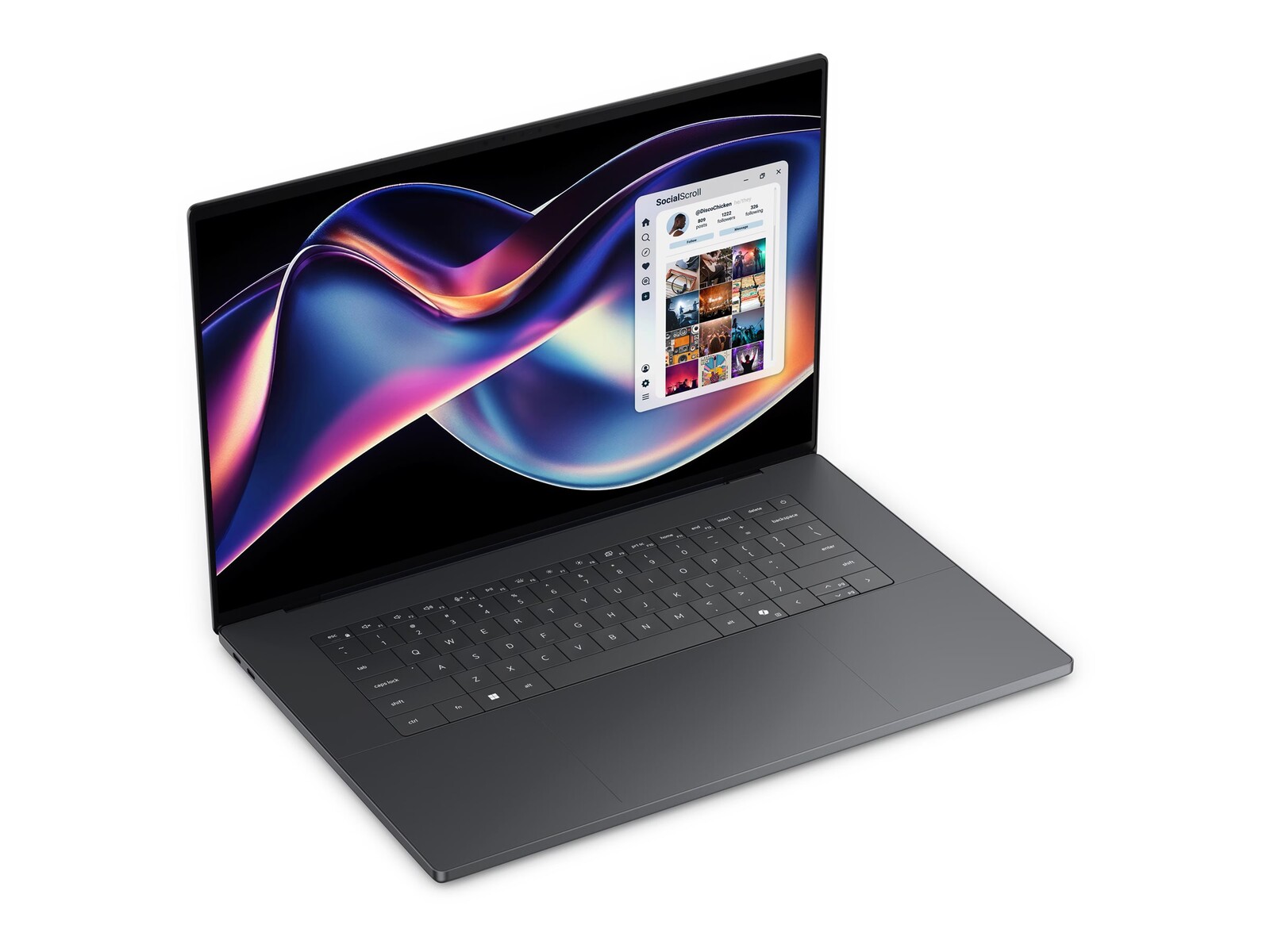 DELL XPS 16 DA16260 prenosnik, Intel Core Ultra X7 358H, 16-palčni zaslon na dotik, 32 GB RAM, 2 TB SSD, Intel Arc grafika, Windows 11 Pro z Copilot+, Graphite