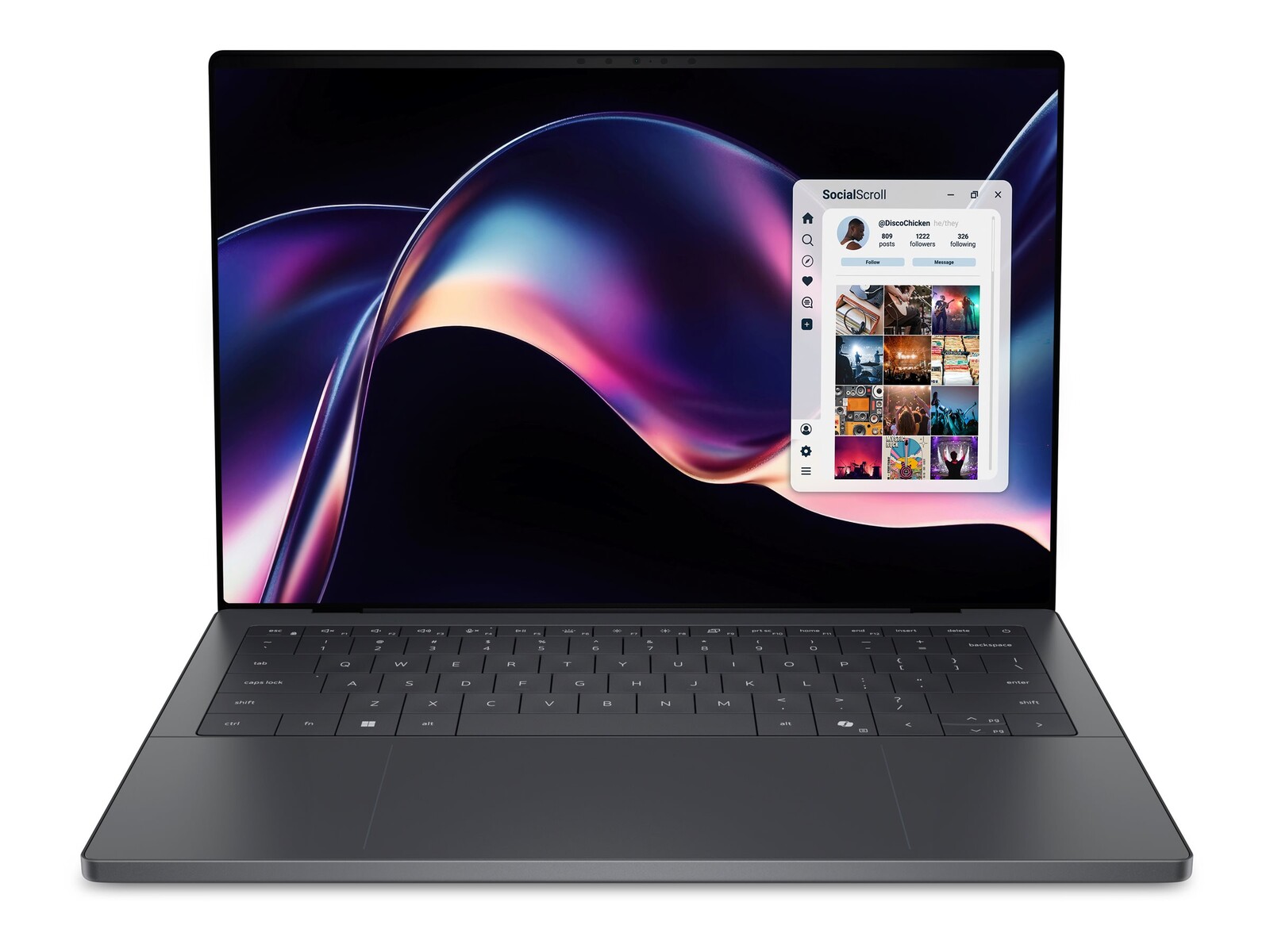 DELL XPS 14 DA14260 prenosnik z Intel Core Ultra X7 358H, 14-palčnim zaslonom na dotik, 32 GB RAM, 1 TB SSD, grafiko Intel Arc, Windows 11 Pro (Copilot+), v barvi Graphite