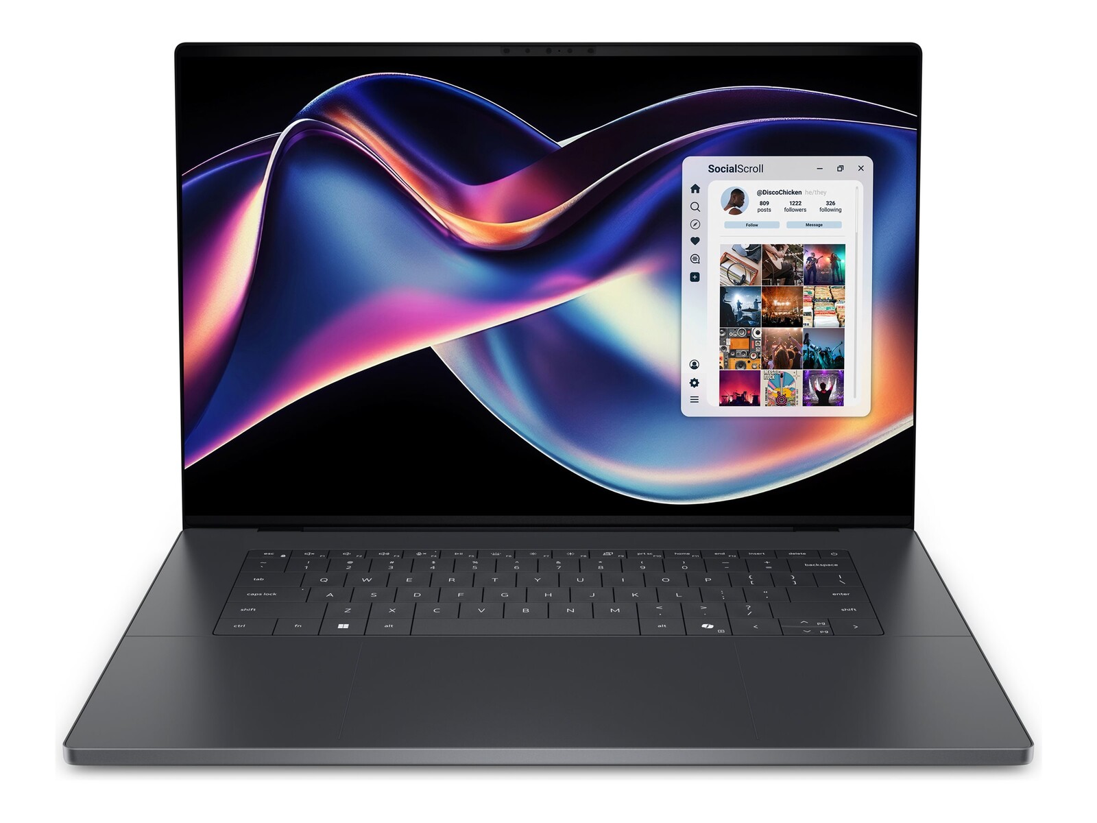 DELL XPS 16 DA16260 prenosnik z Intel Core Ultra X7 358H, 16-palčnim zaslonom (brez dotika), 32 GB RAM, 1 TB SSD, grafiko Intel Arc, Windows 11 Pro z Copilot+, barva Graphite