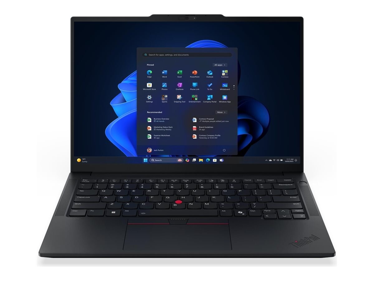 LENOVO ThinkPad E14 G7 Intel Core Ultra 7 255H, 14-palčni WUXGA, 32 GB, 1 TB, UMA, Windows 11 Pro, Black, 3 leti
