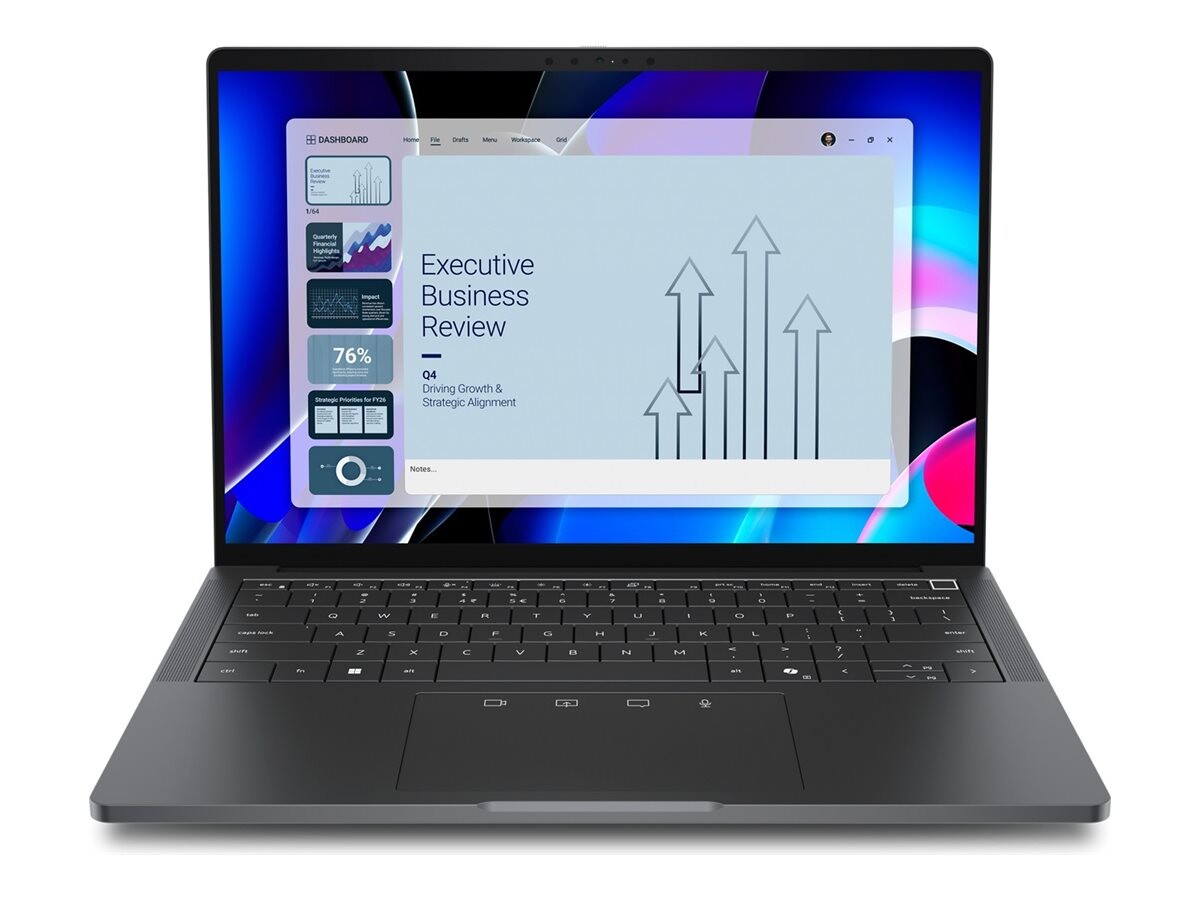 DELL Pro 14 Premium PA14260, prenosnik z Intel Core Ultra 7 365, 14-palčnim WQXGA Tandem OLED zaslonom na dotik, 32 GB RAM-a, SSD 1 TB, integrirano grafiko (UMA), Windows 11 Pro in 3-letno storitvijo ProSupport.