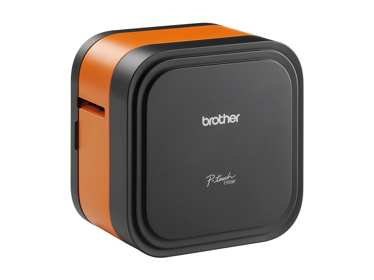 BROTHER PT-E920BT profesionalni Bluetooth Cube etiketni tiskalnik, zasnovan za uporabnike v gradbeni industriji, tiska etikete do širine 36 mm.