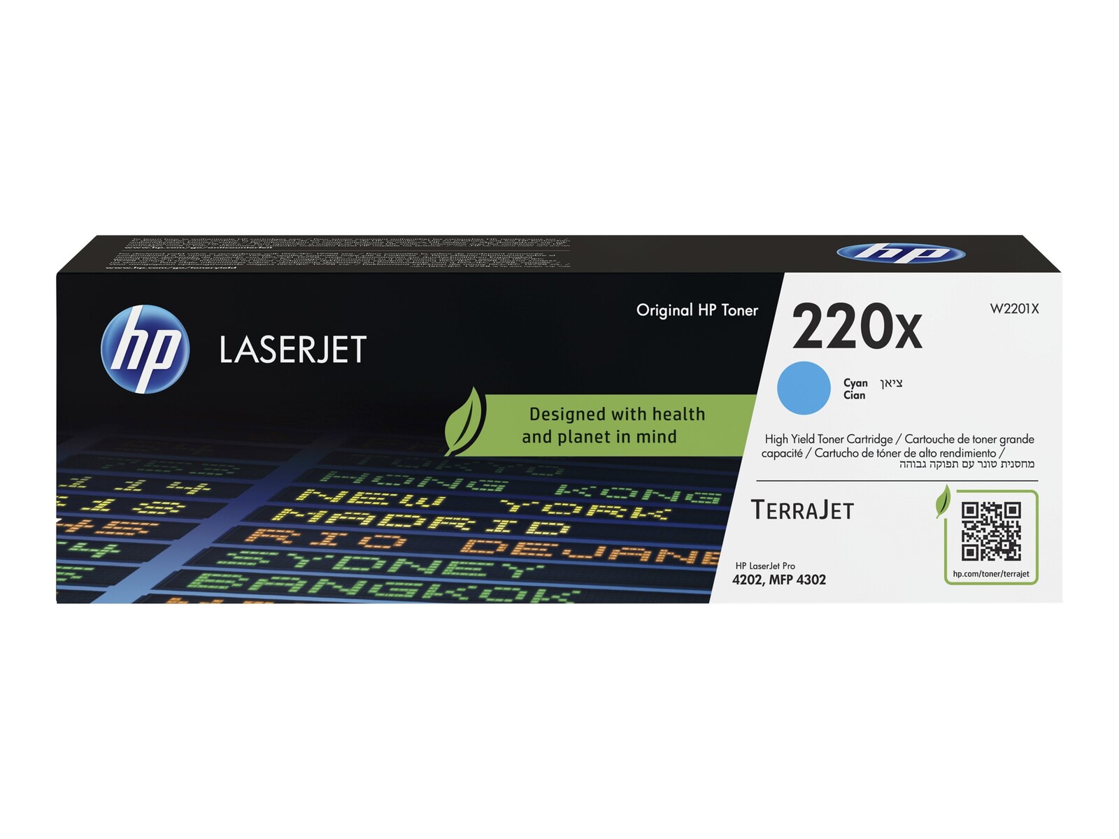 HP 220X Cyan izvirna LaserJet tonerska kartuša