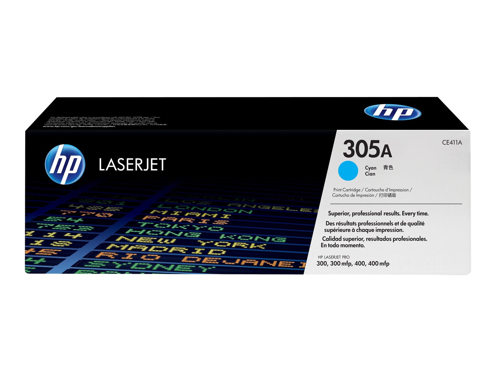 Originalna tonerska kartuša HP 305A za LaserJet, barva Cyan, standardna zmogljivost 2.600 strani, 1 kos