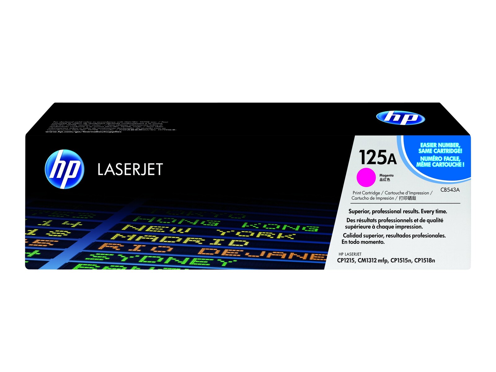 HP 125A izvirna barvna LaserJet tonerska kartuša, magenta, standardne zmogljivosti, 1.400 strani, 1 kos