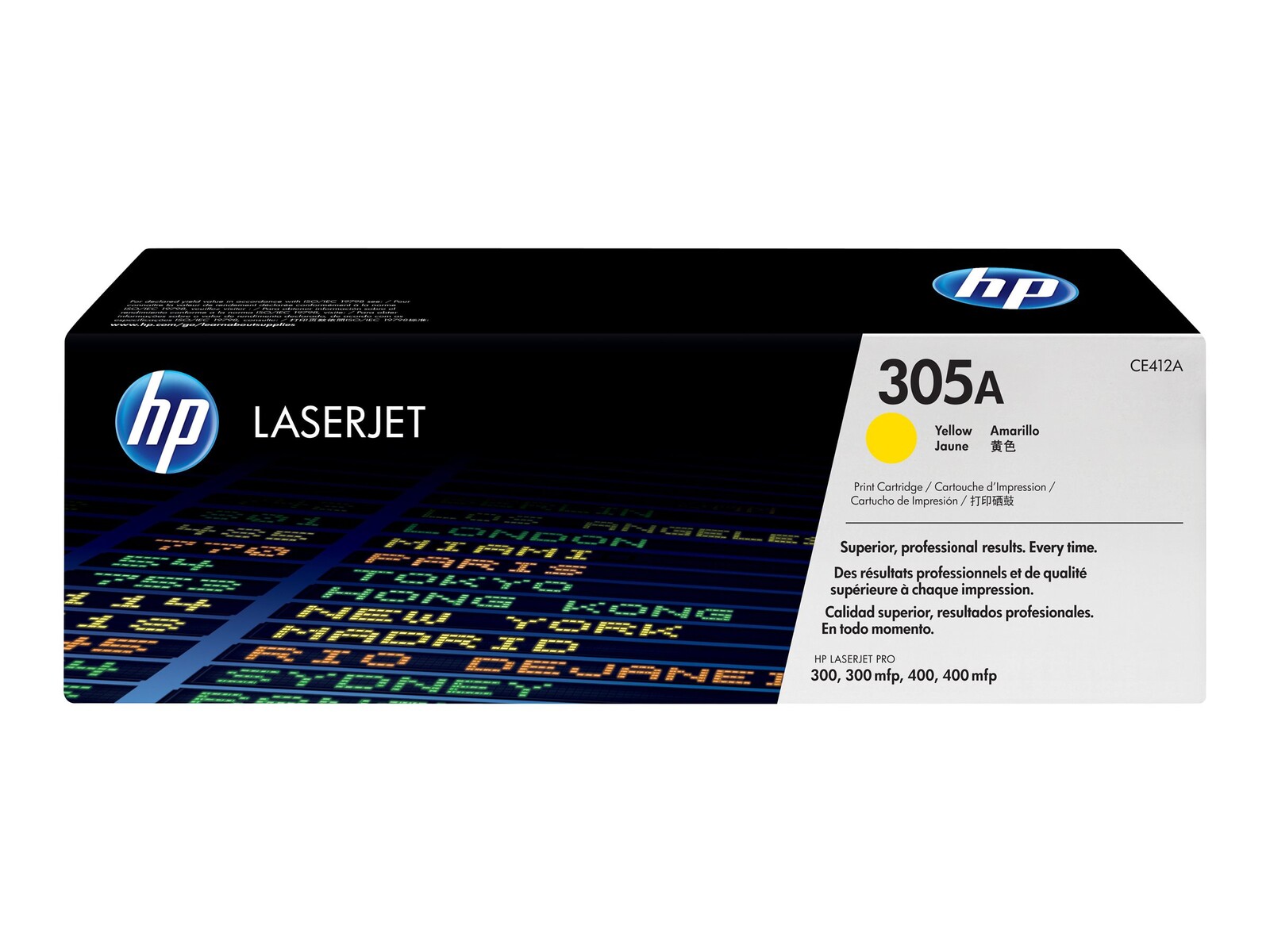 Originalni toner HP 305A Yellow za LaserJet, standardna zmogljivost 2.600 strani.