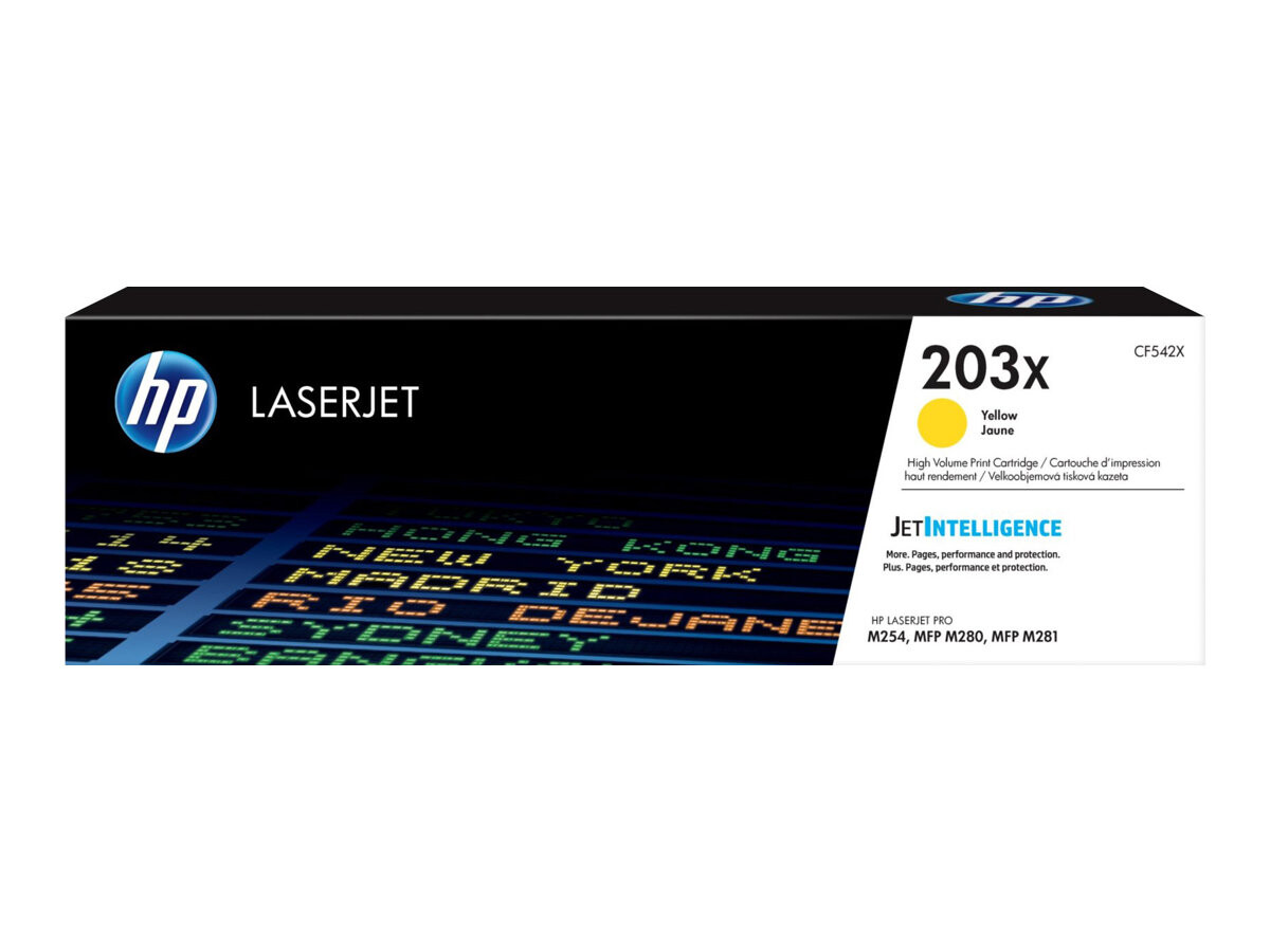 Originalna rumena tonerska kartuša HP 203X za LaserJet