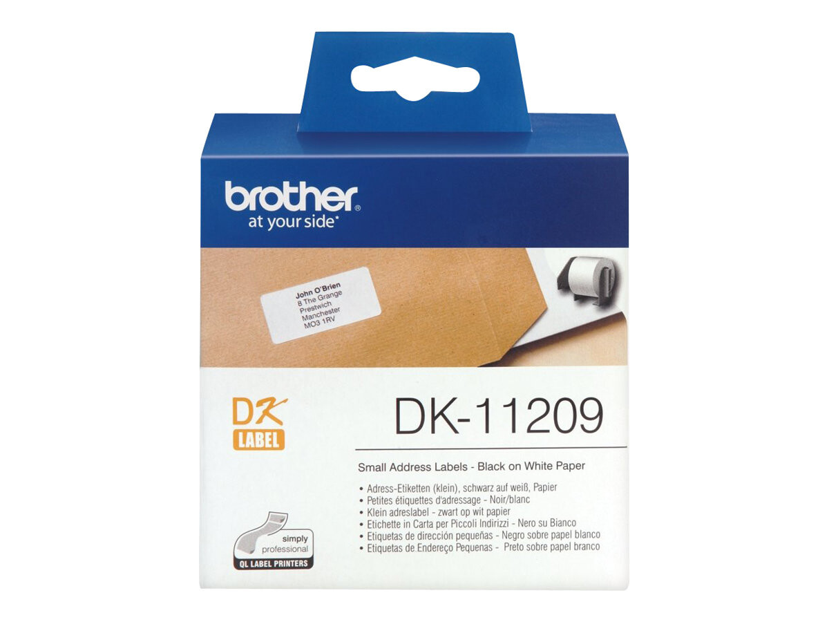 BROTHER DK11209 majhne naslovne etikete, 29 mm x 62 mm, 800 kosov