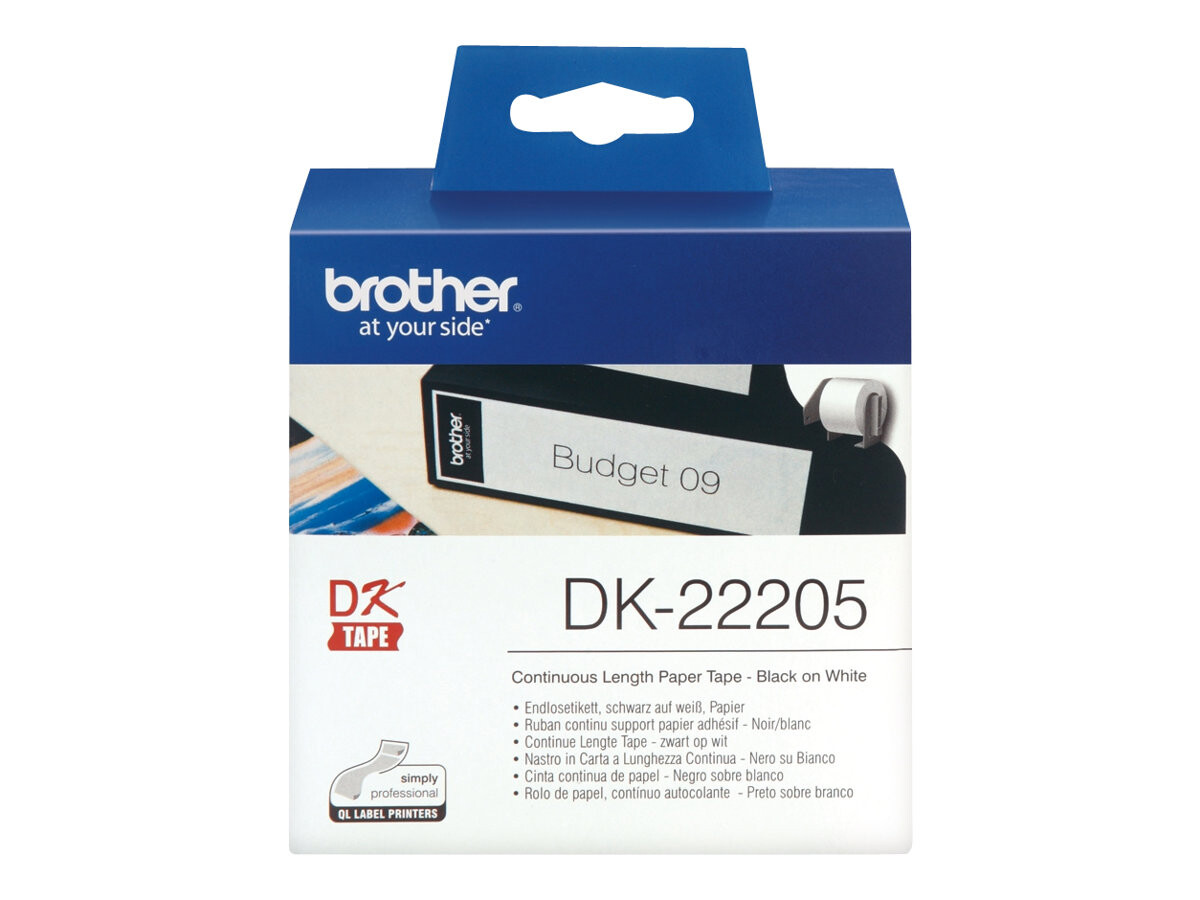 BROTHER DK22205 neprekinjen papirni trak 62 mm x 30,48 m