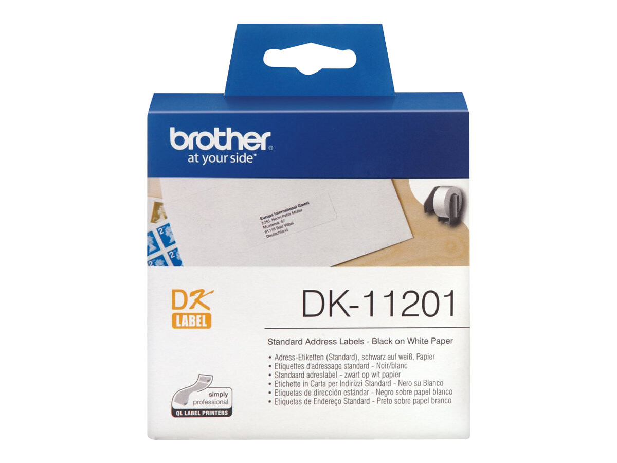 BROTEHR DK11201 standardne nalepke za naslove, 29 mm x 90 mm, 400 kosov