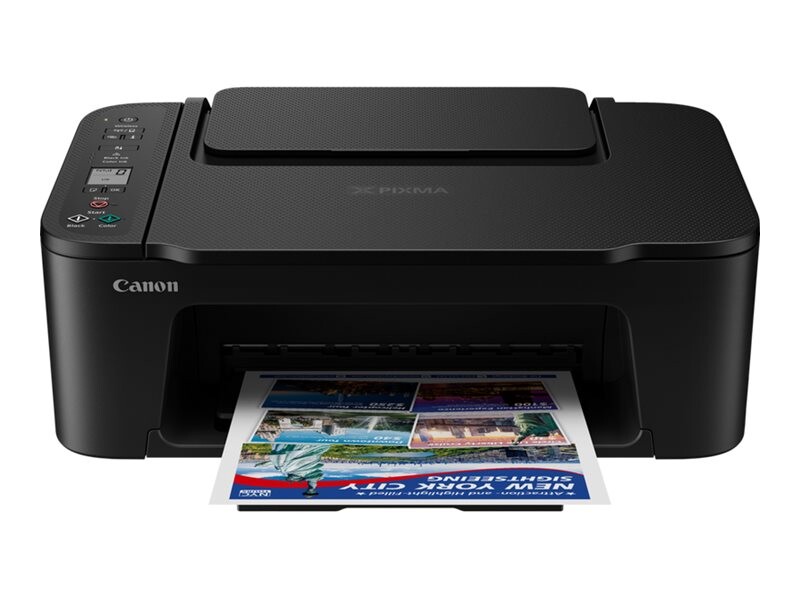 CANON PIXMA TS3750i, večfunkcijski barvni brizgalni tiskalnik (MFP), podpira format Legal (216 x 356 mm) in A4, hitrost tiskanja 7,7 ipm, vhodni predal za 60 listov, povezljivost Wi‑Fi in USB, barva črna.