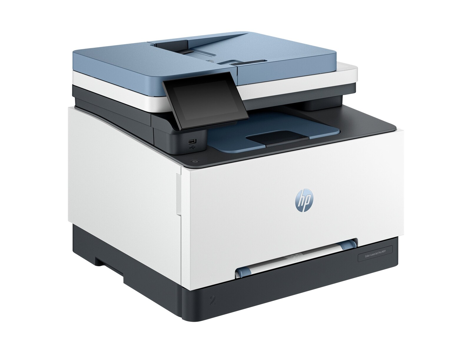 HP Color LaserJet Pro MFP 3302fdn — barvni laserski večfunkcijski tiskalnik A4; tisk 25 strani/min, kopiranje 25 strani/min; kapaciteta 250 listov; povezljivost LAN, USB.