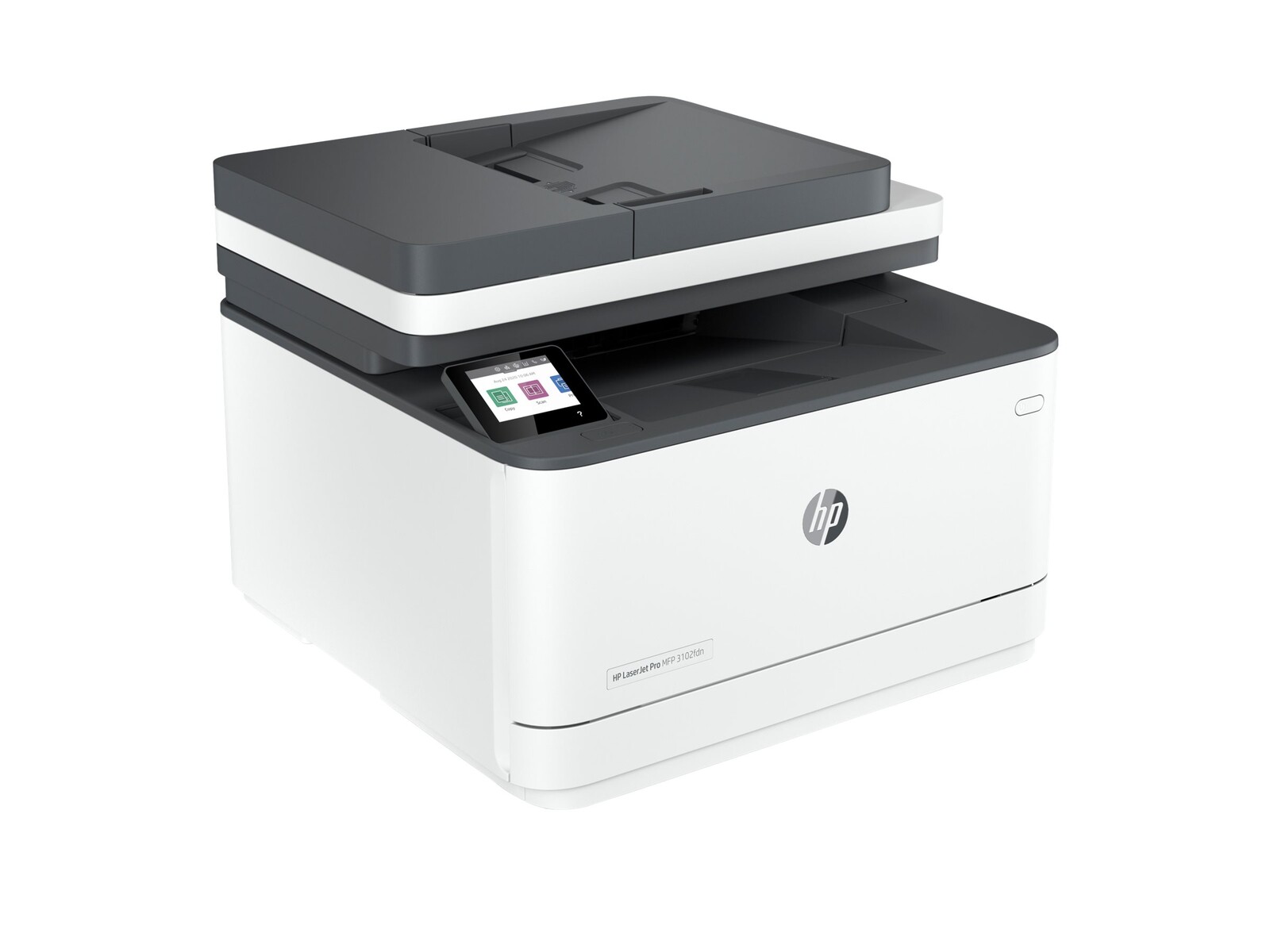 HP LaserJet Pro MFP 3102fdn, mono laserski večfunkcijski tiskalnik A4, 33 ppm pri tiskanju in kopiranju, kapaciteta 250 listov, povezljivost USB in LAN.